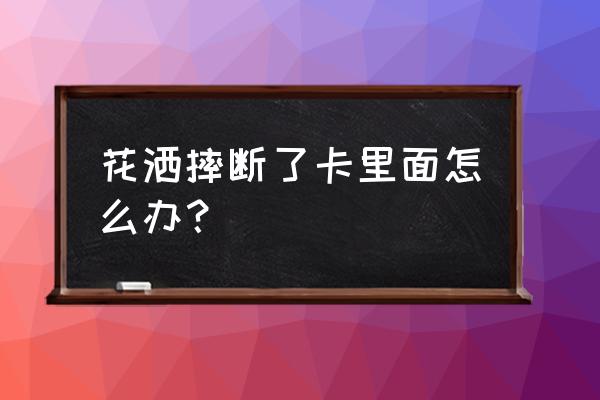 花洒螺纹软管连接处断了怎么更换 花洒摔断了卡里面怎么办？